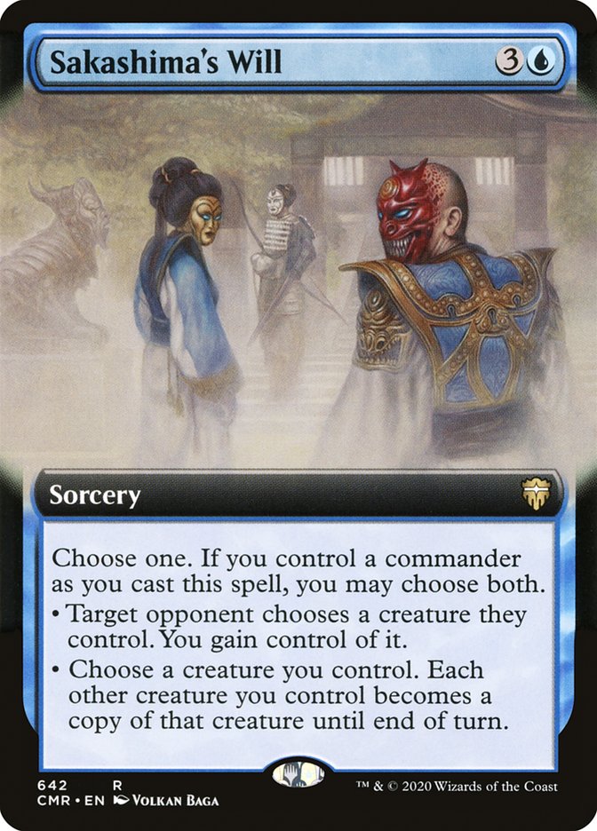 Sakashima's Will (Extended Art) (642) [Commander Legends]