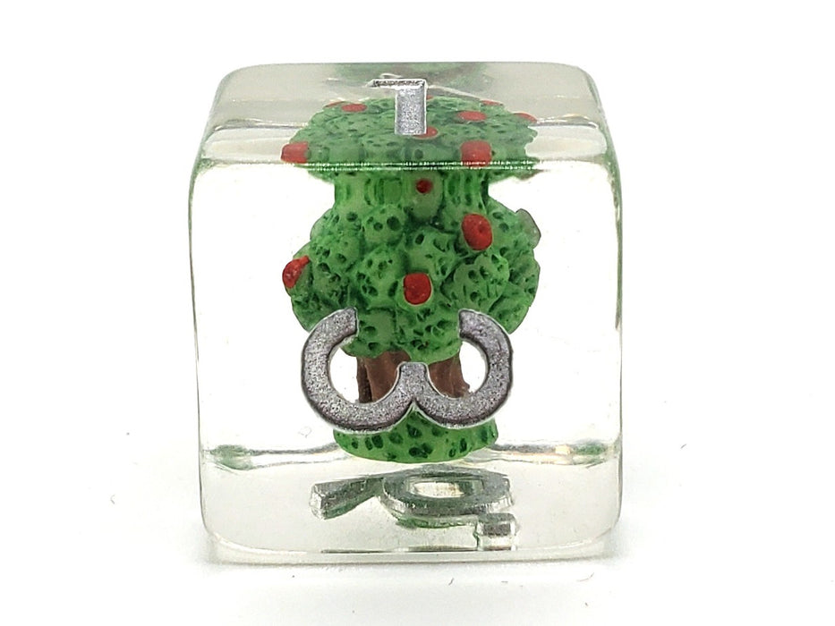 Old School 7 Piece DnD RPG Dice Set: Infused - Apple Tree