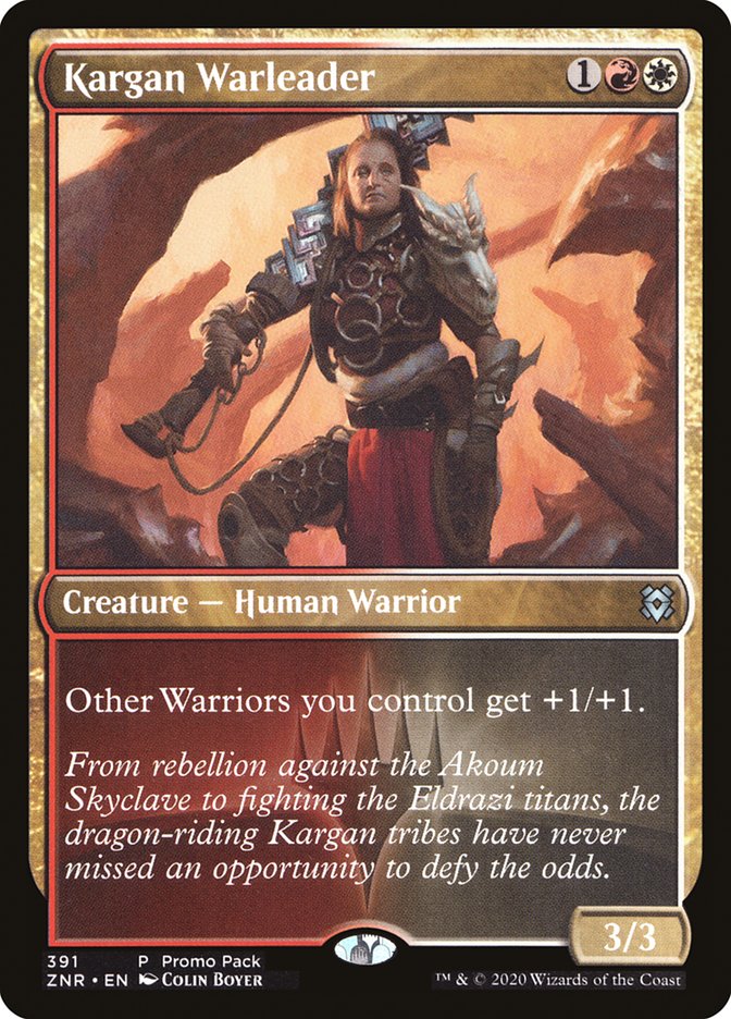Kargan Warleader (391) [Promo Pack: Zendikar Rising]