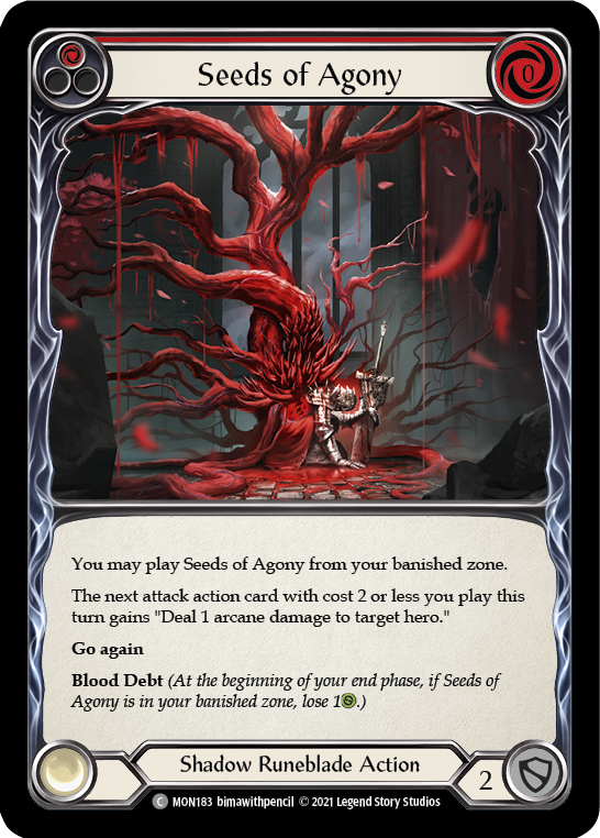 Seeds of Agony (Red) (MON183) [Monarch]