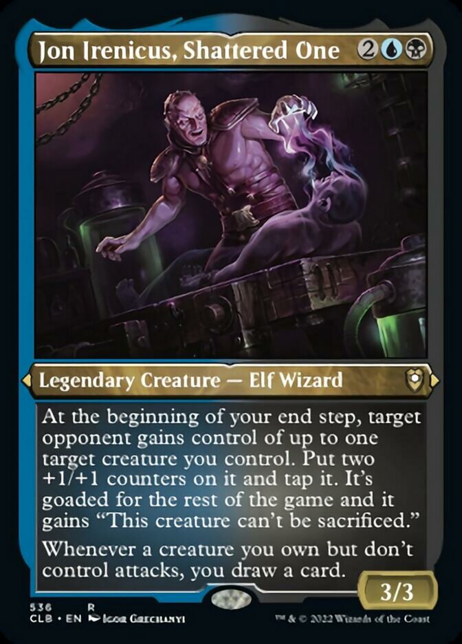 Jon Irenicus, Shattered One (Foil Etched) (536) [Commander Legends: Battle for Baldur's Gate]