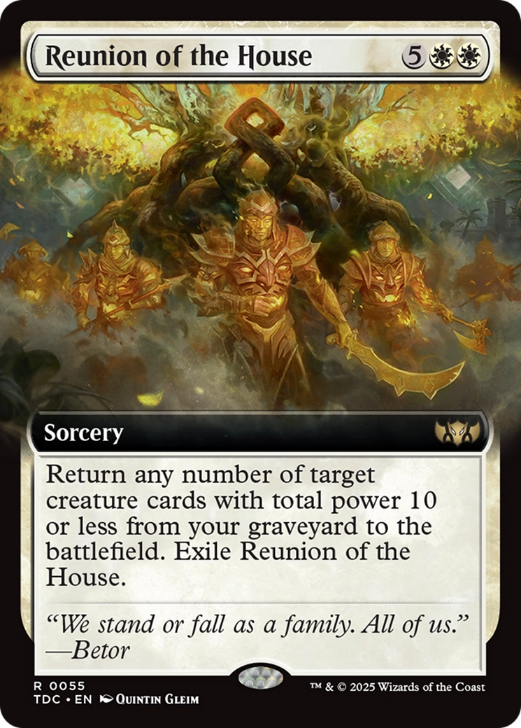 Reunion of the House (Extended Art) (55) [Commander: Tarkir: Dragonstorm]