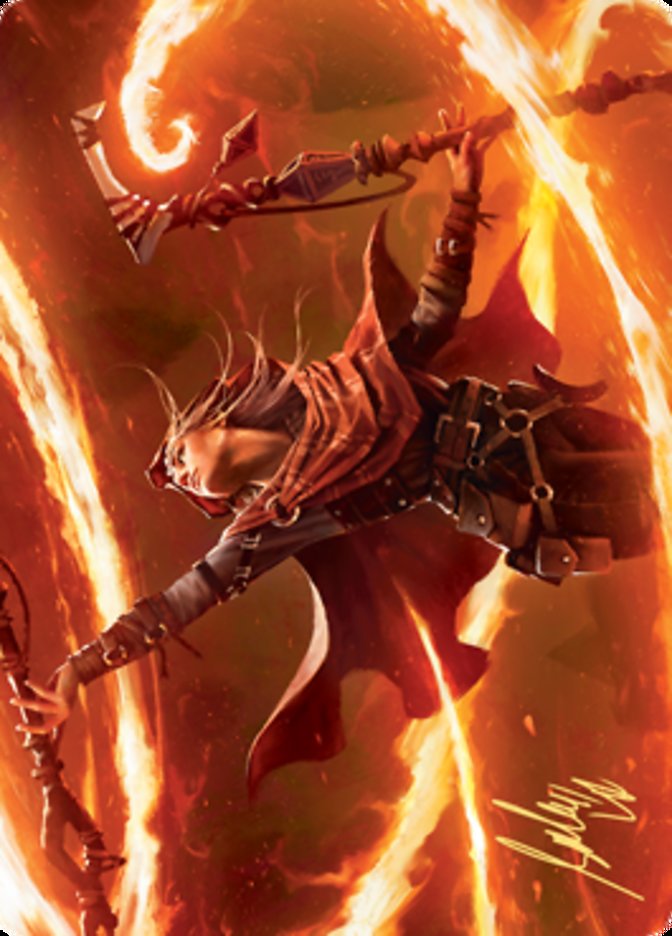 Magmatic Channeler Art Card (Gold-Stamped Signature) (65) [Art Series: Zendikar Rising]