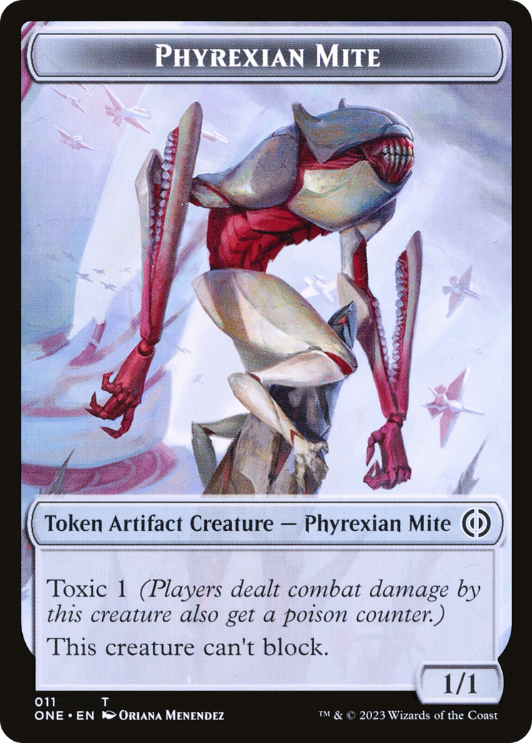 Phyrexian Mite (011) // Phyrexian Germ Double-sided Token (11 // 23) [Phyrexia: All Will Be One]