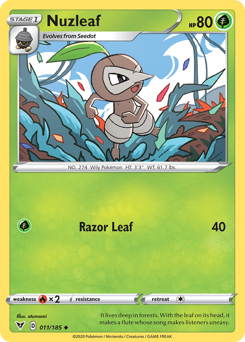 Nuzleaf (011/185) [SWSH04: Vivid Voltage]