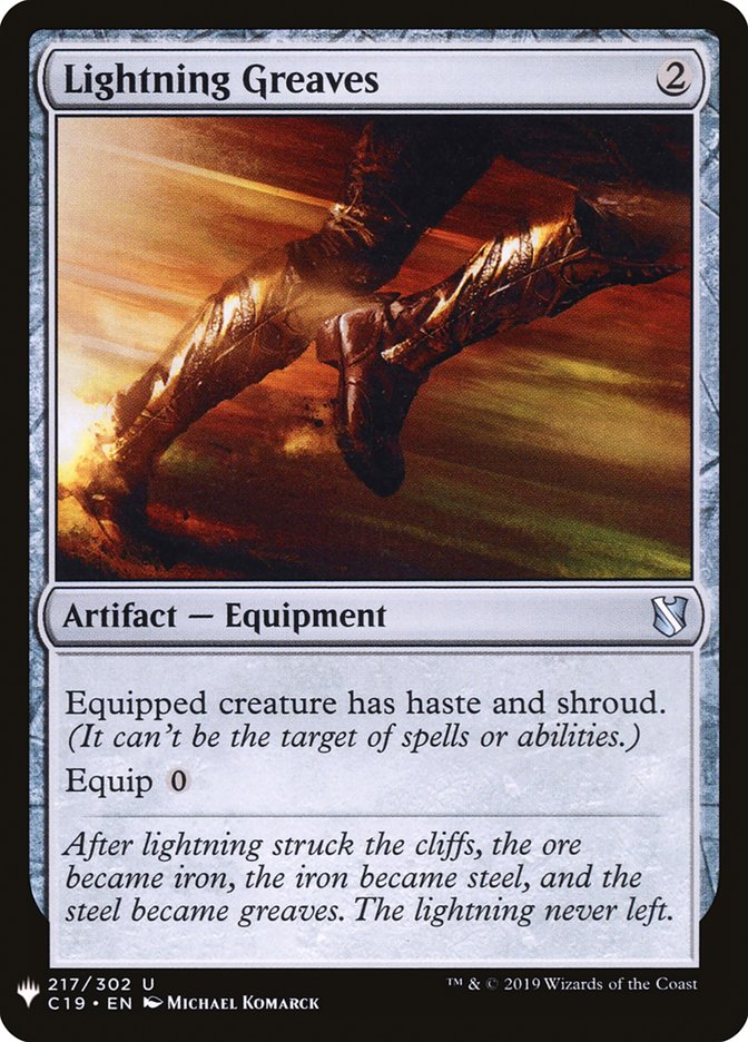 Lightning Greaves (C19) (217) [The List Reprints]