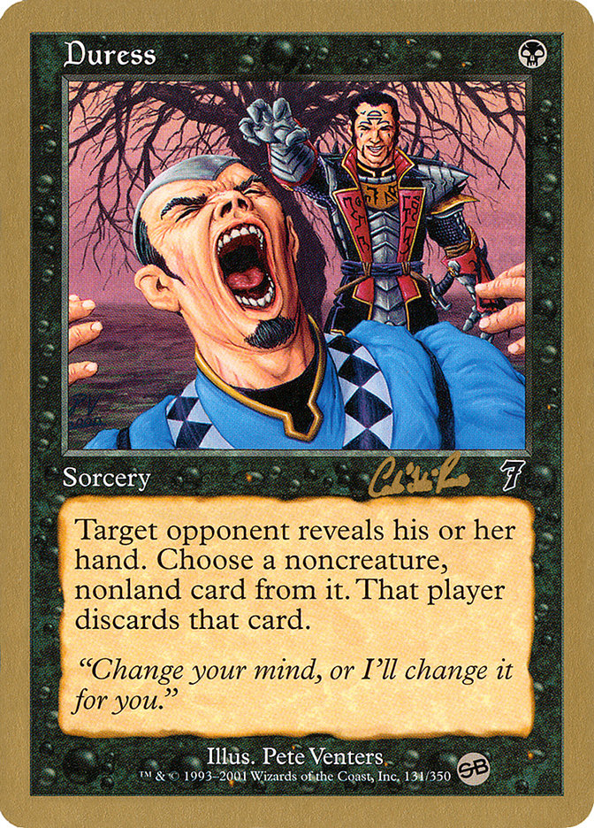 Duress - 2002 Carlos Romao (7ED) (SB) [World Championship Decks]