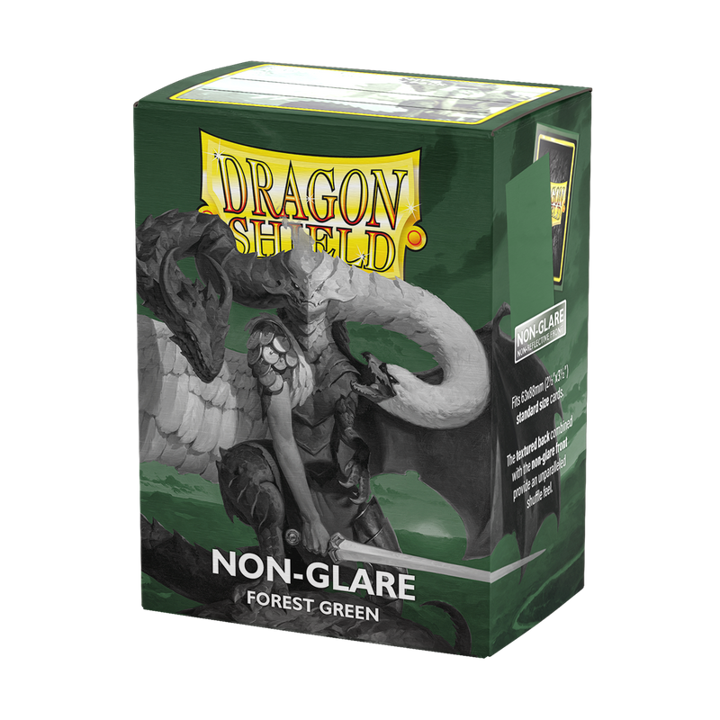 Dragon Shield Non-Glare Matte Forest Green Sleeves (100-Pack)