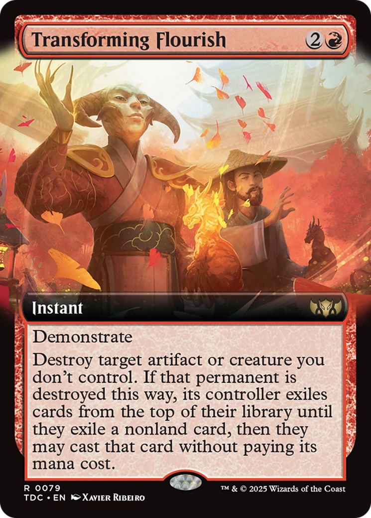 Transforming Flourish (Extended Art) (79) [Commander: Tarkir: Dragonstorm]