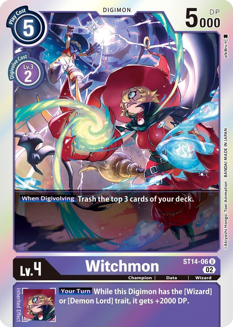 Witchmon (ST14-06 U) [Starter Deck 14: Beelzemon Advanced Deck Set]