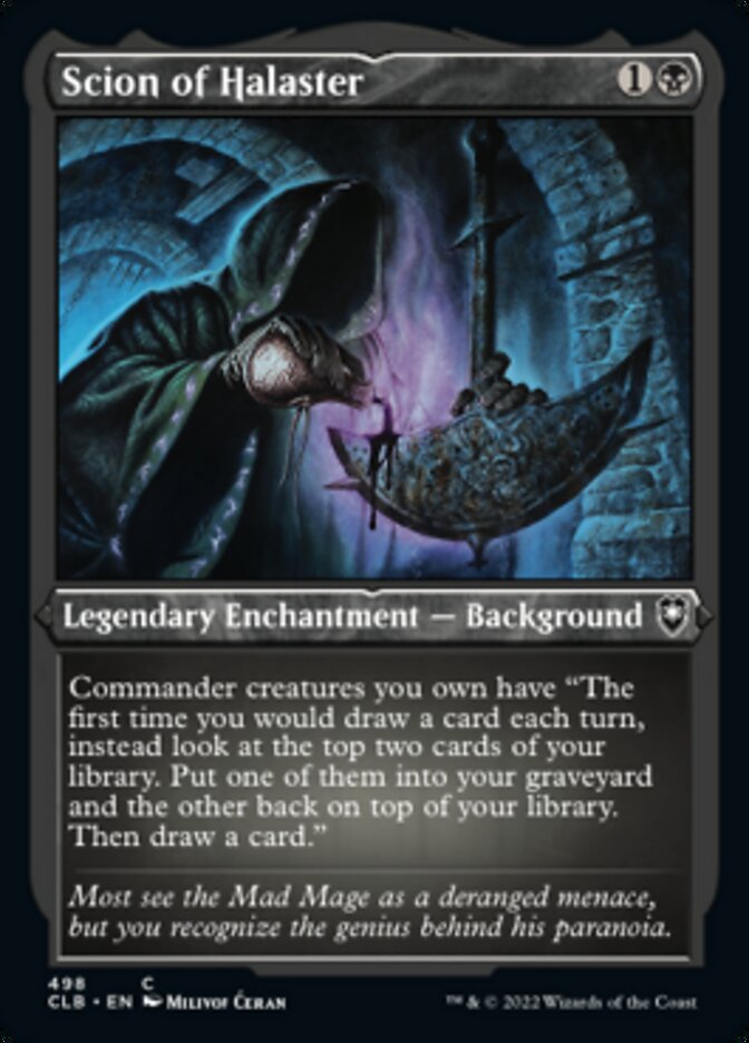 Scion of Halaster (Foil Etched) (498) [Commander Legends: Battle for Baldur's Gate]