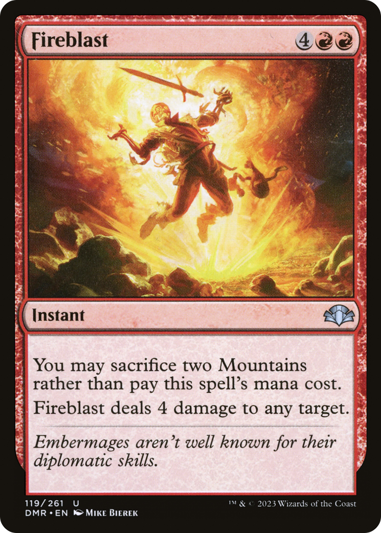 Fireblast (119) [Dominaria Remastered]