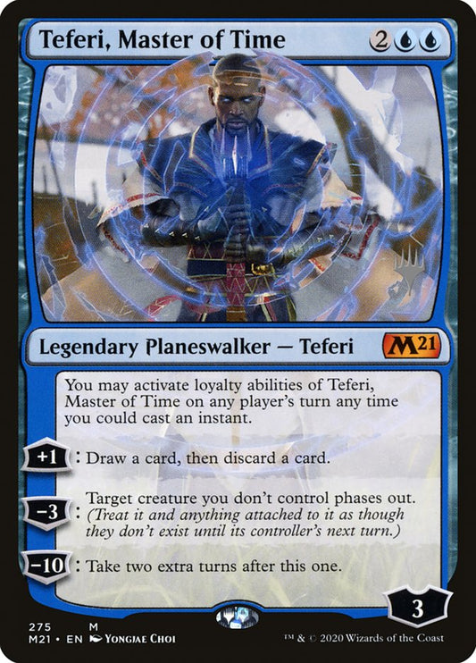 Teferi, Master of Time (Promo Pack) (275) [Core Set 2021 Promos]