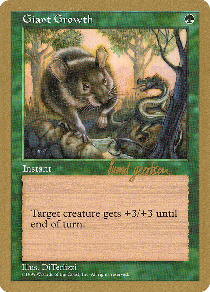 Giant Growth - 1997 Svend Geertsen (5ED) [World Championship Decks]