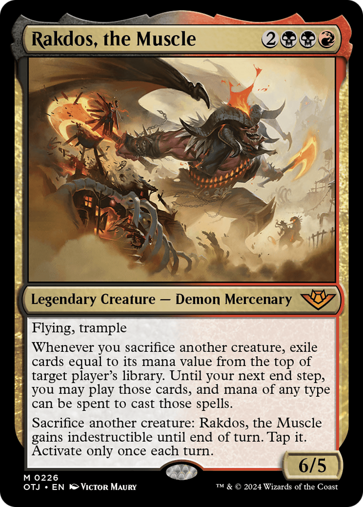 Rakdos, the Muscle (226) [Outlaws of Thunder Junction]