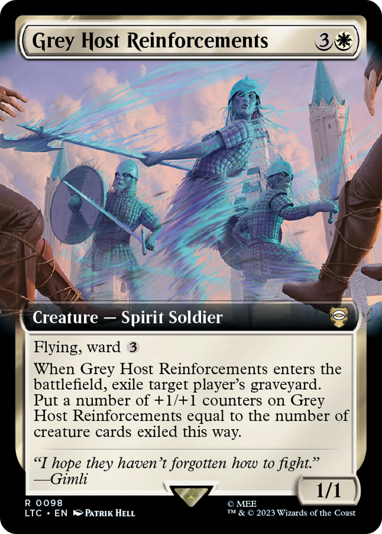 Grey Host Reinforcements (Extended Art) (98) [Commander: The Lord of the Rings: Tales of Middle-earth]
