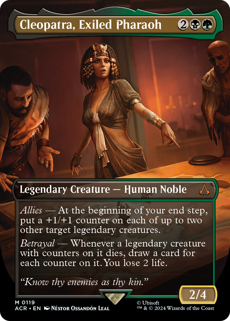 Cleopatra, Exiled Pharaoh (Borderless) (119) [Universes Beyond: Assassin's Creed]