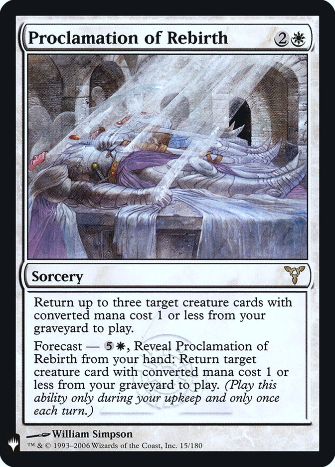 Proclamation of Rebirth (15) [The List Reprints]