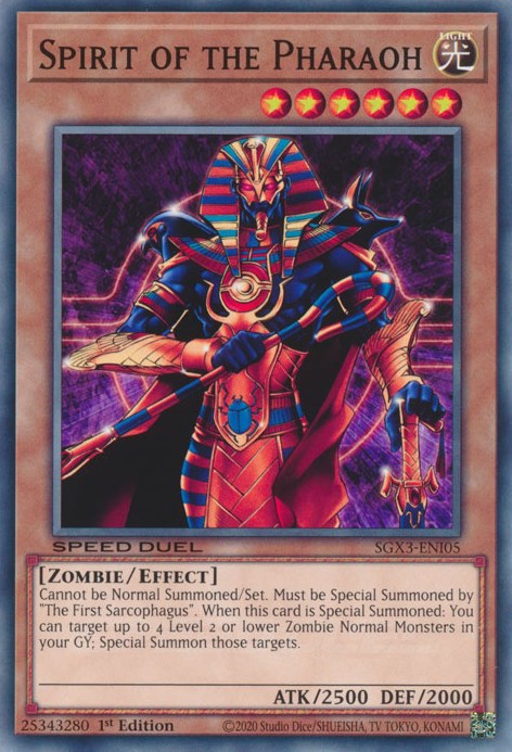 Spirit of the Pharaoh (SGX3-ENI05) [Speed Duel GX: Duelists of Shadows]