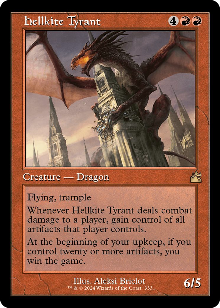 Hellkite Tyrant (Retro Frame) (333) [Ravnica Remastered]