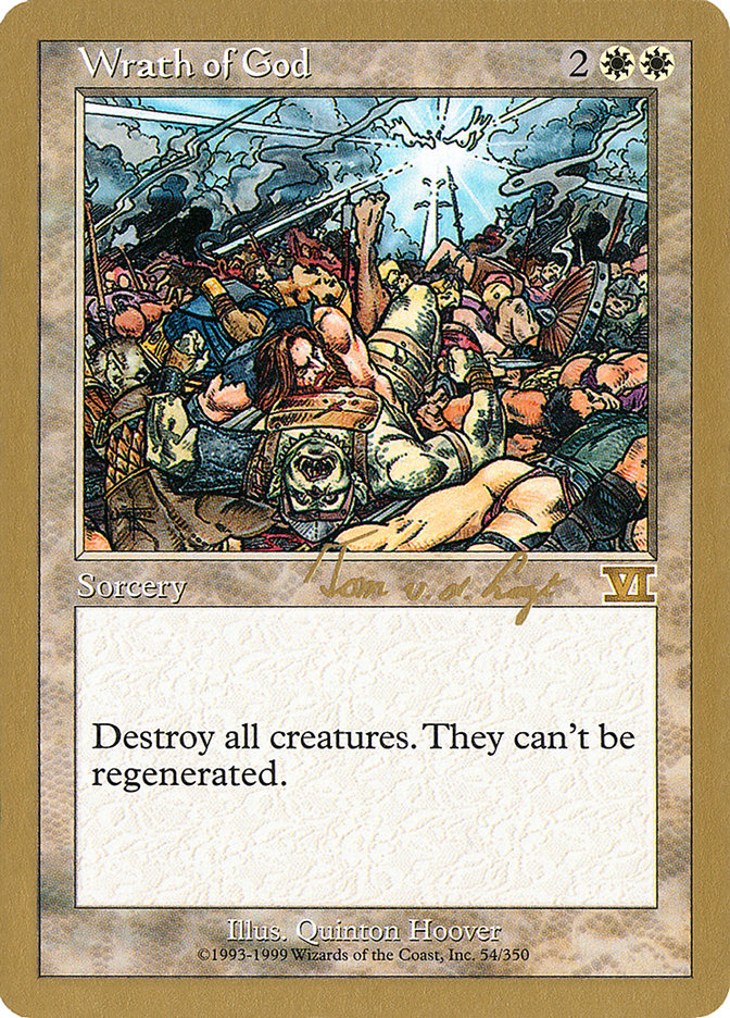 Wrath of God - 2000 Tom van de Logt (6ED) [World Championship Decks]