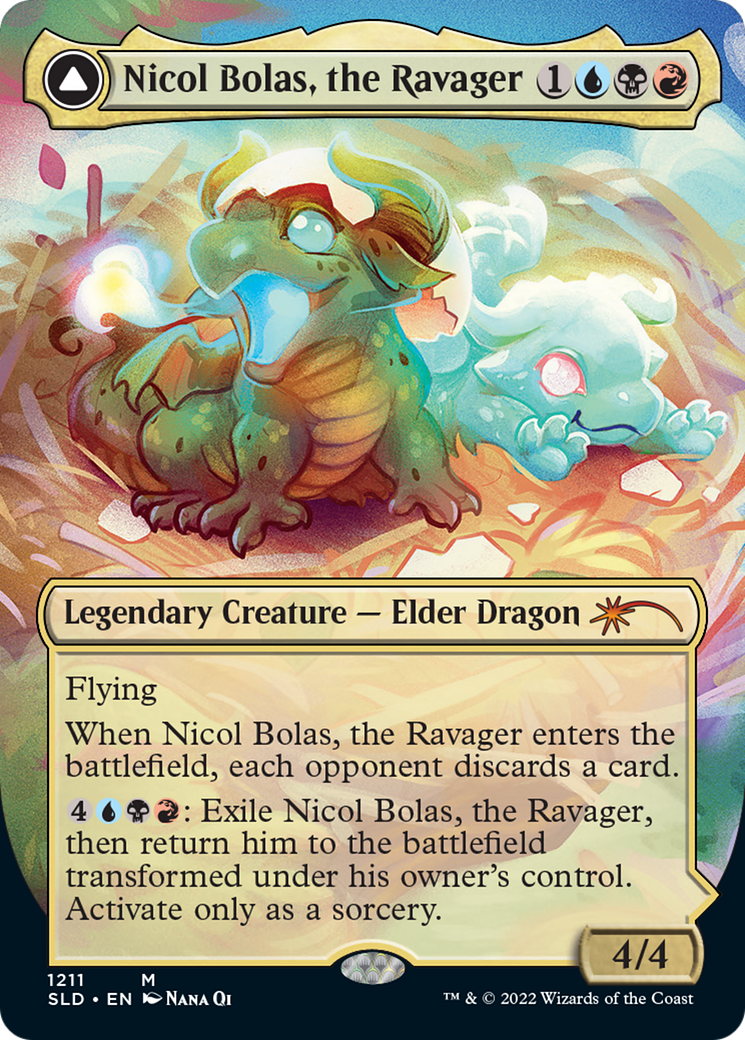 Nicol Bolas, the Ravager (Display Commander) - Thick Stock (1211) [Secret Lair Drop Series]