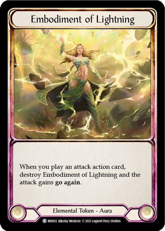 Embodiment of Lightning // Embodiment of Earth (BRI002 // BRI003) [Blitz Deck: Tales of Aria - Briar]
