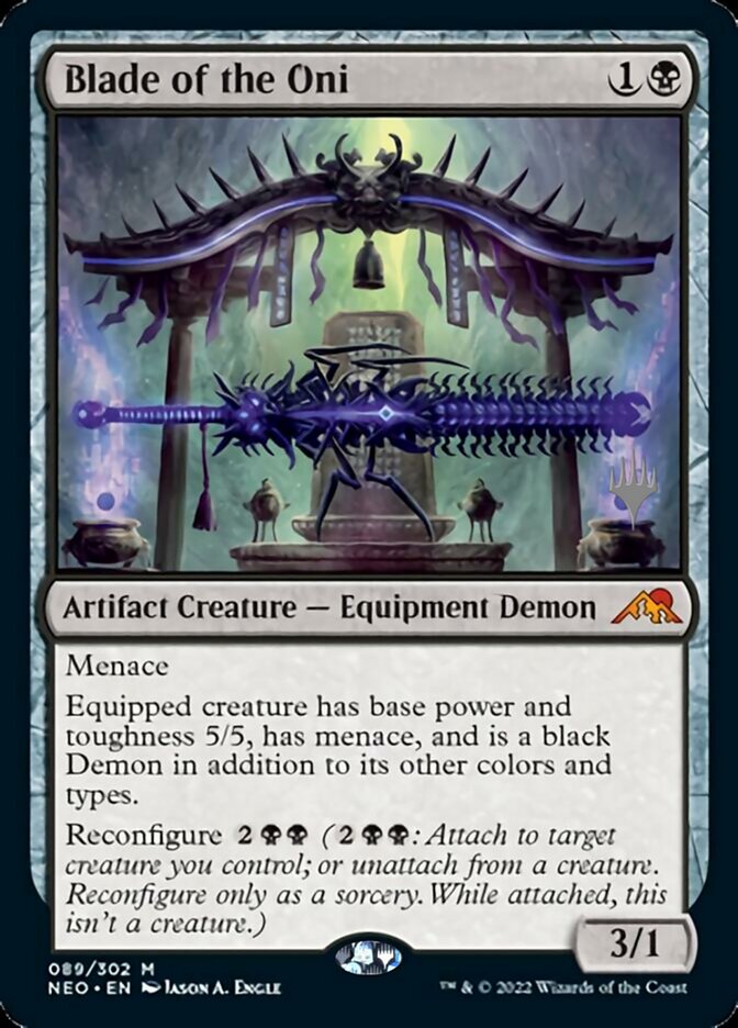 Blade of the Oni (89) [Promo Pack: Kamigawa: Neon Dynasty]