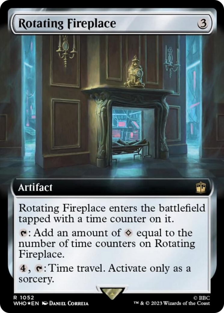 Rotating Fireplace (Extended Art) (Surge Foil) (1052) [Universes Beyond: Doctor Who]