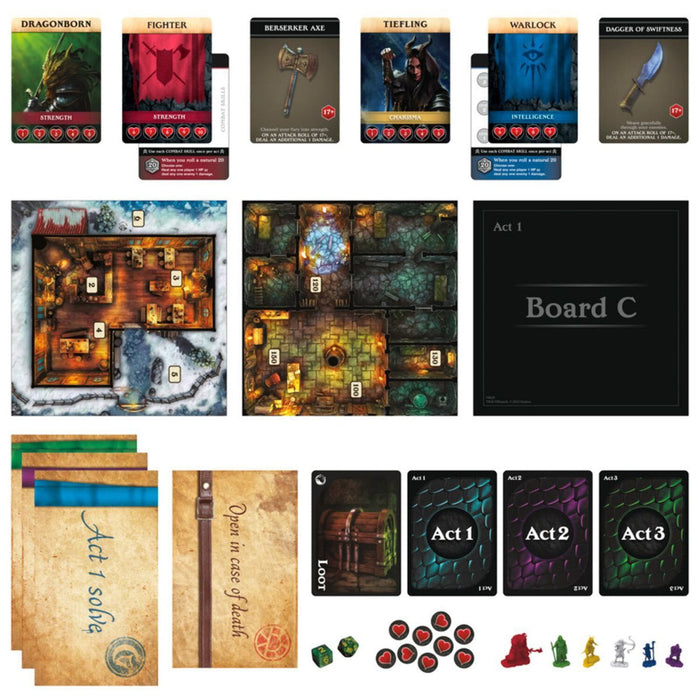 Dungeons & Dragons Escape Room Bedlam In Neverwinter Cooperative Board Game