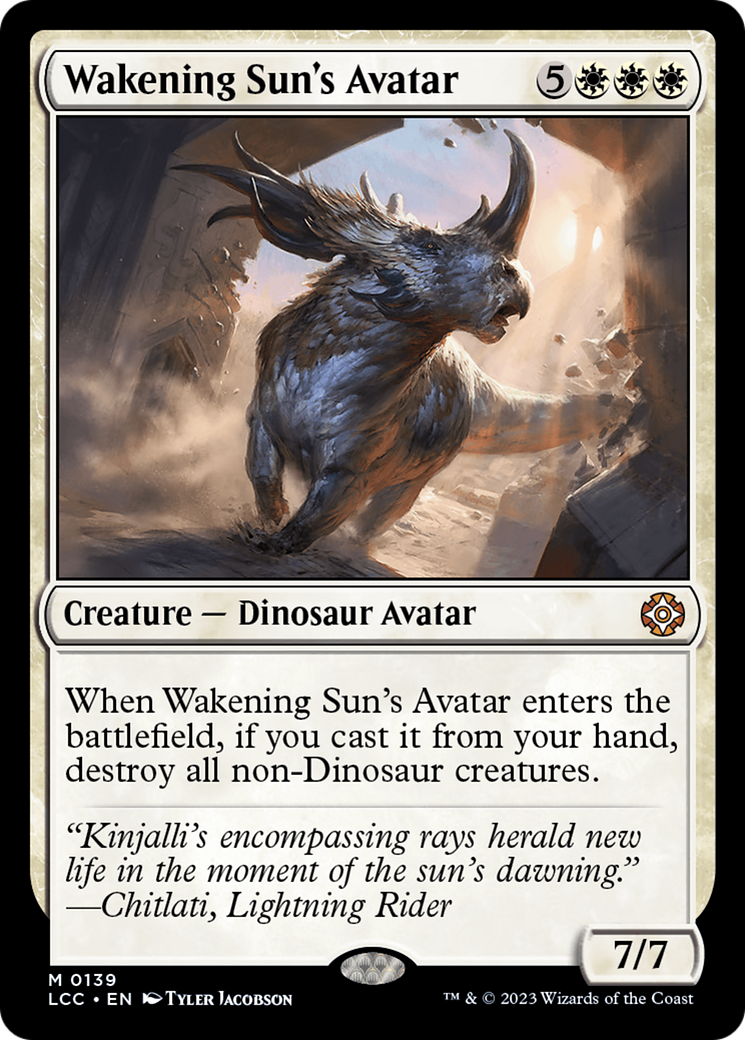 Wakening Sun's Avatar (139) [Commander: The Lost Caverns of Ixalan]