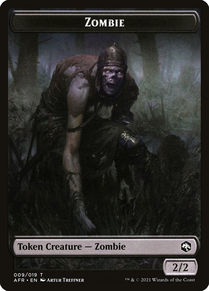 Rat // Zombie Double-Sided Token (5 // 9) [Commander: Adventures in the Forgotten Realms]