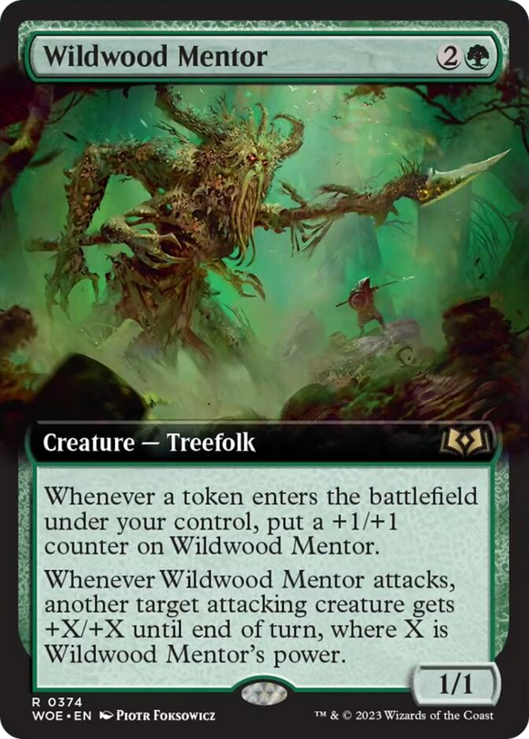 Wildwood Mentor (Extended Art) (374) [Wilds of Eldraine]