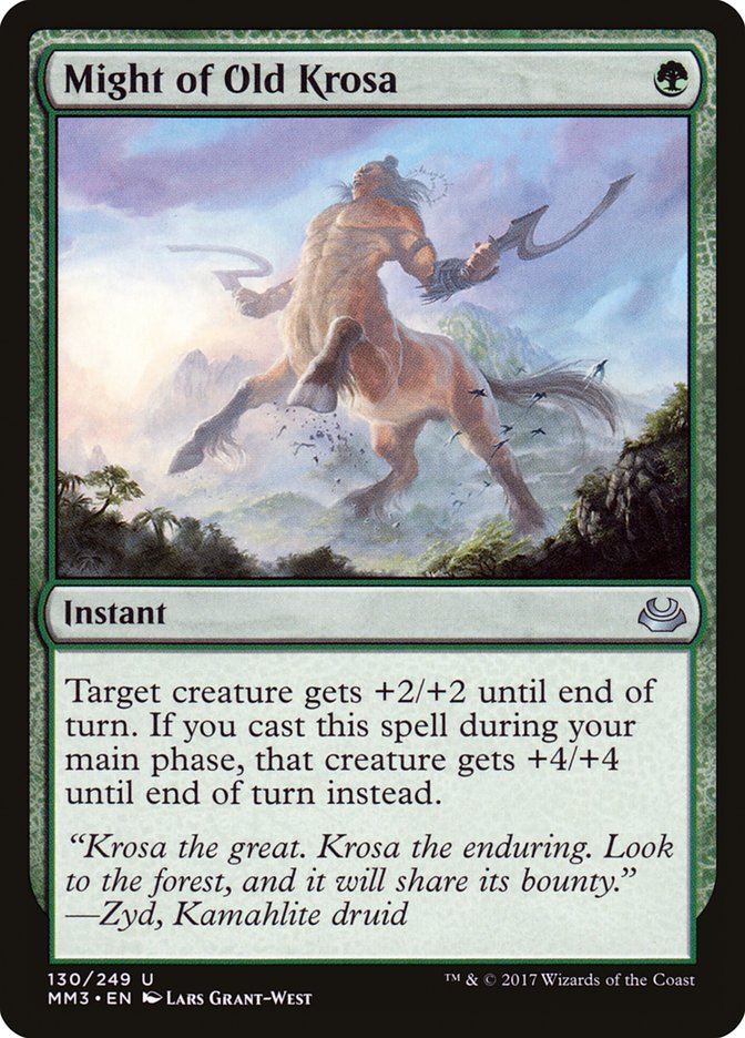 Might of Old Krosa (130) [Modern Masters 2017]