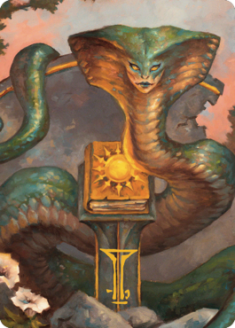 Guardian Naga Art Card (Gold-Stamped Signature) (16) [Art Series: Commander Legends: Battle for Baldur's Gate]