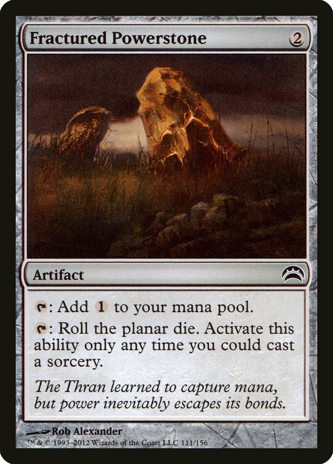 Fractured Powerstone (111) [Planechase 2012]