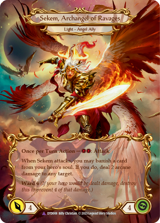 Figment of Ravages // Sekem, Archangel of Ravages (Marvel) (DTD008) [Dusk till Dawn]