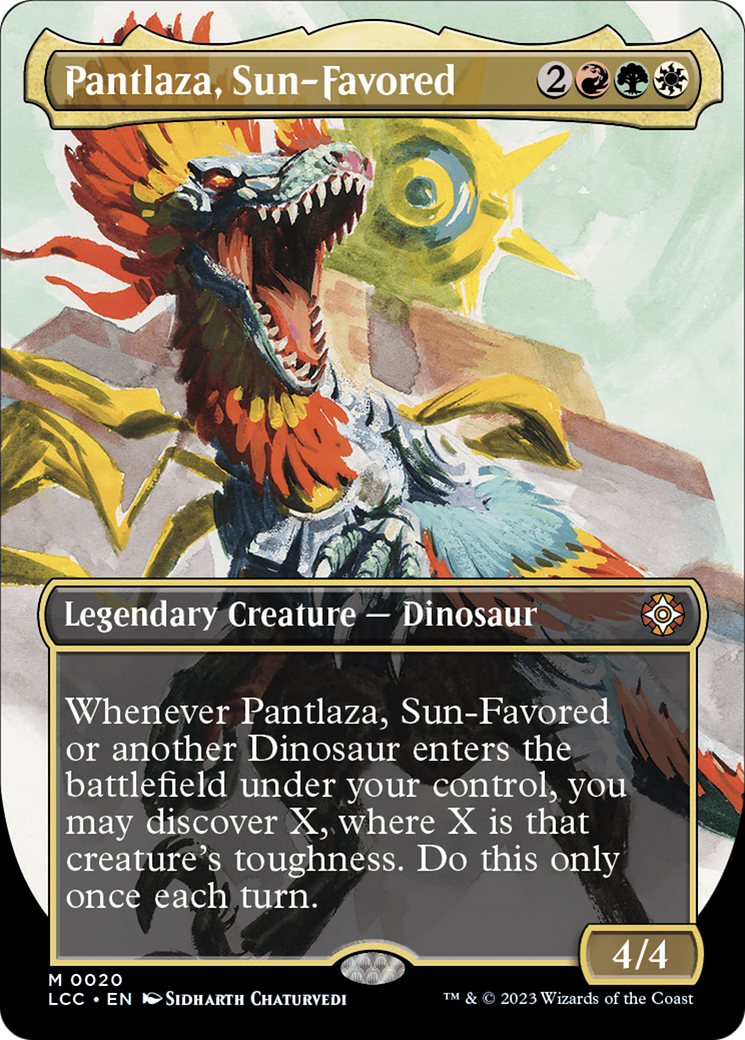 Pantlaza, Sun-Favored (Borderless) (20) [Commander: The Lost Caverns of Ixalan]