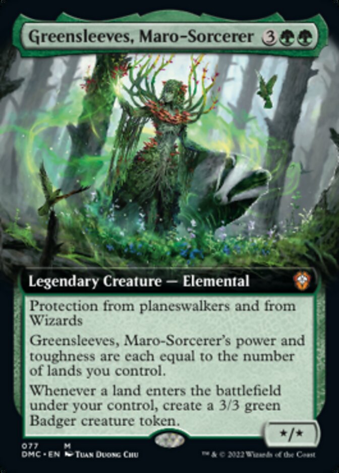 Greensleeves, Maro-Sorcerer (Extended Art) (77) [Commander: Dominaria United]