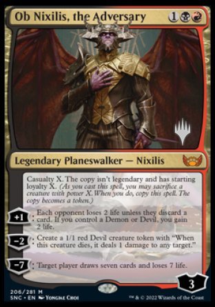 Ob Nixilis, the Adversary (206) [Promo Pack: Streets of New Capenna]