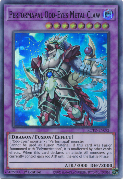 Performapal Odd-Eyes Metal Claw (ROTD-EN092) [Rise of the Duelist]