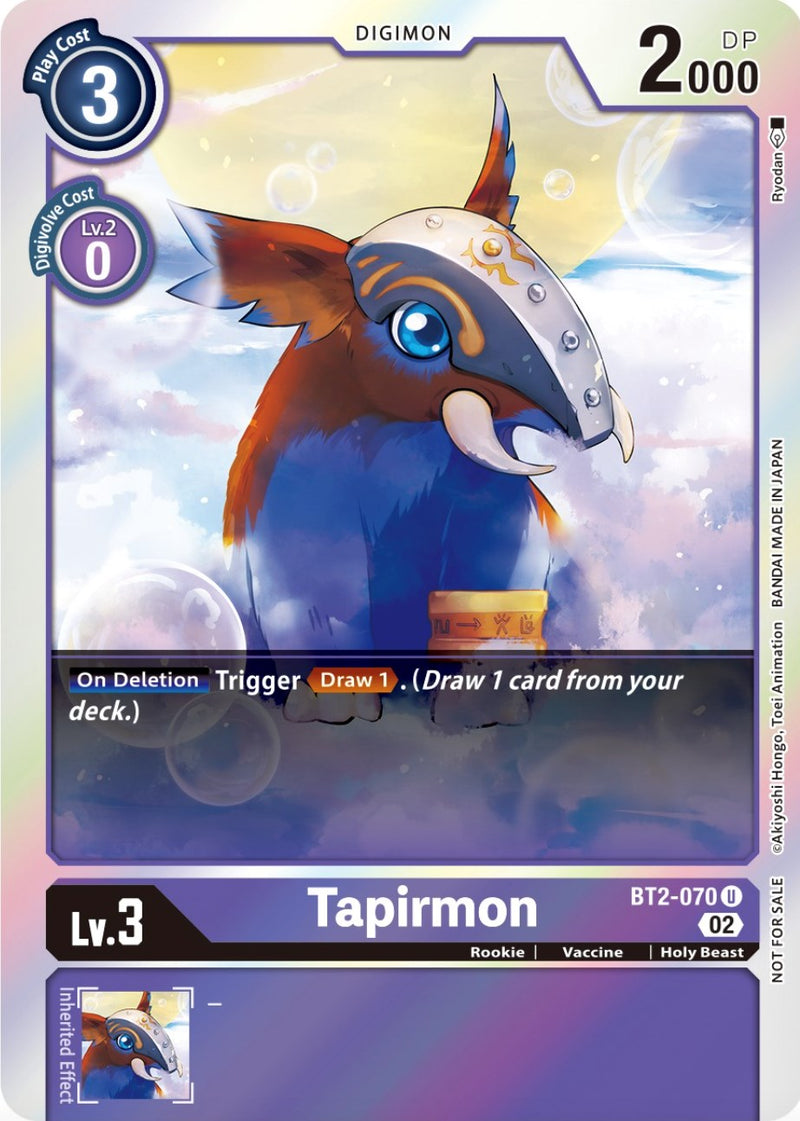 Tapirmon (Official Tournament Pack Vol.8) (BT2-070 U) [Release Special Booster 1.0]