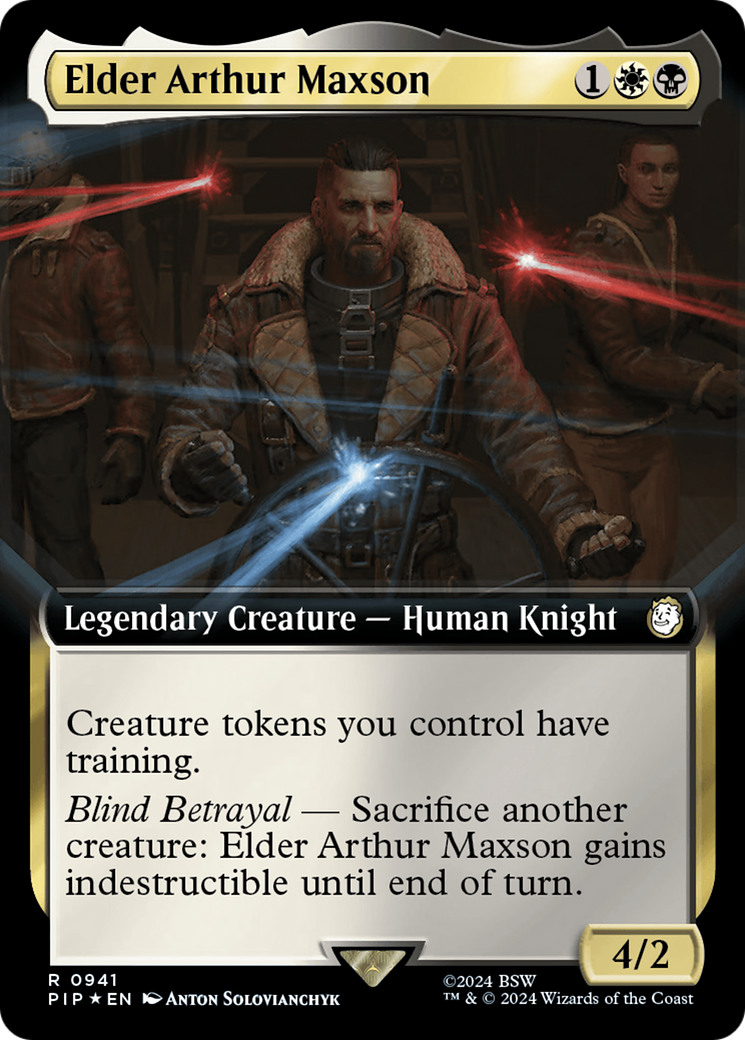Elder Arthur Maxson (Extended Art) (Surge Foil) (941) [Universes Beyond: Fallout]