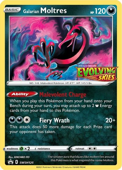 Galarian Moltres - SWSH125 (Prerelease) (SWSH125) [SWSH: Sword & Shield Promo Cards]