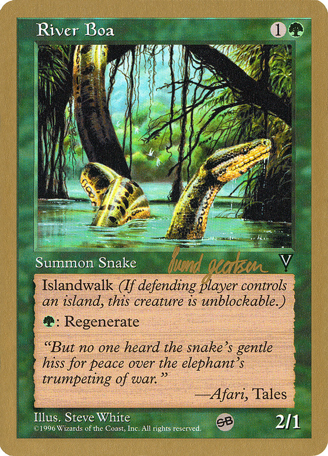 River Boa - 1997 Svend Geertsen (VIS) (SB) [World Championship Decks]