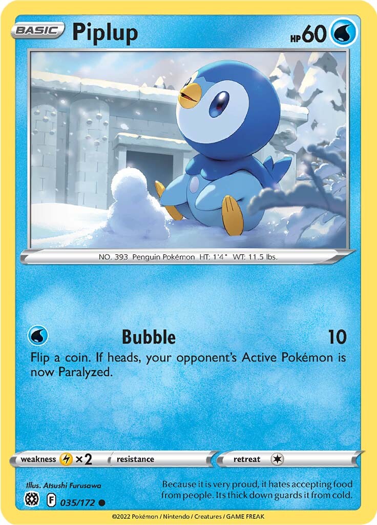 Piplup (035/172) [SWSH09: Brilliant Stars]