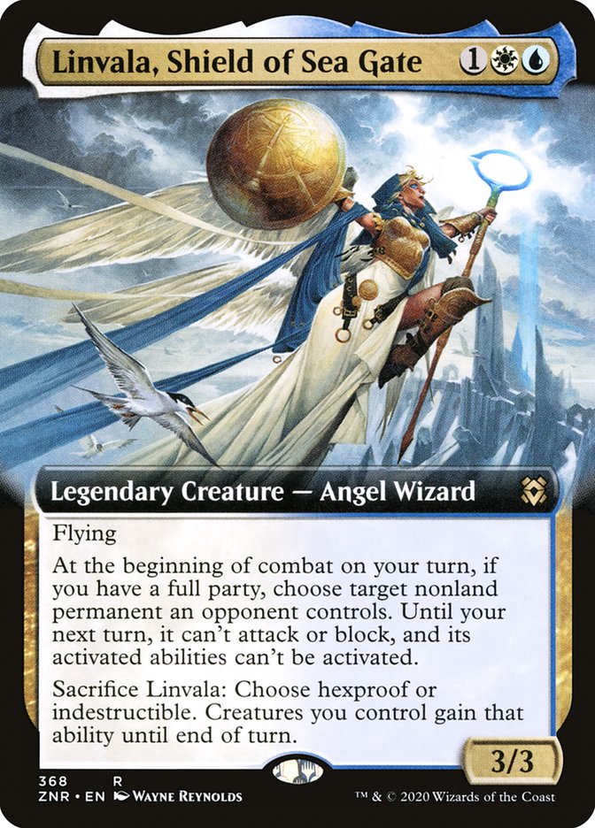 Linvala, Shield of Sea Gate (Extended Art) (368) [Zendikar Rising]