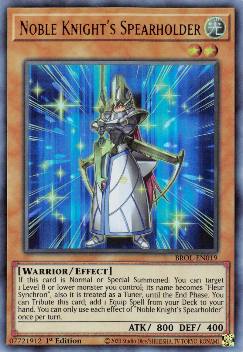 Noble Knight's Spearholder (BROL-EN019) [Brothers of Legend]