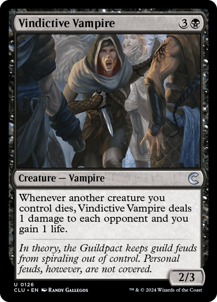 Vindictive Vampire (126) [Ravnica: Clue Edition]