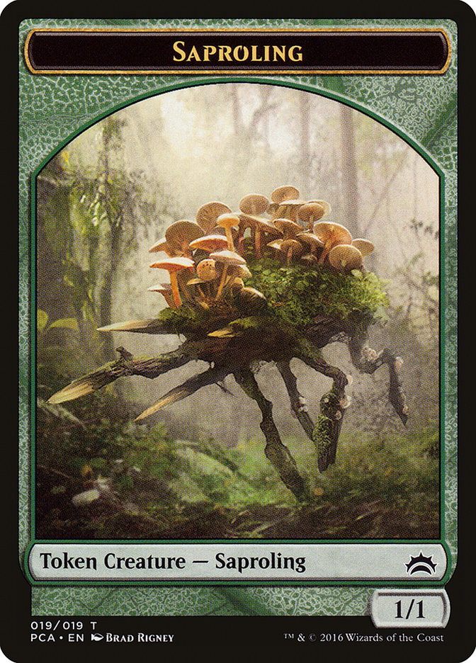 Saproling // Goblin Double-Sided Token (19 // 11) [Planechase Anthology]